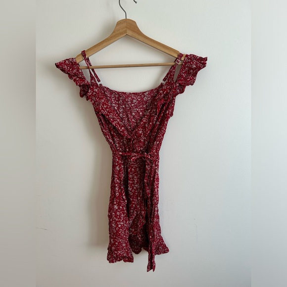 Red floral dress - Picture 4 of 5